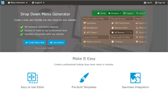 Desktop Screenshot of dropdownmenugenerator.com